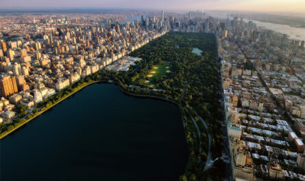 Luchtfoto van Central Park